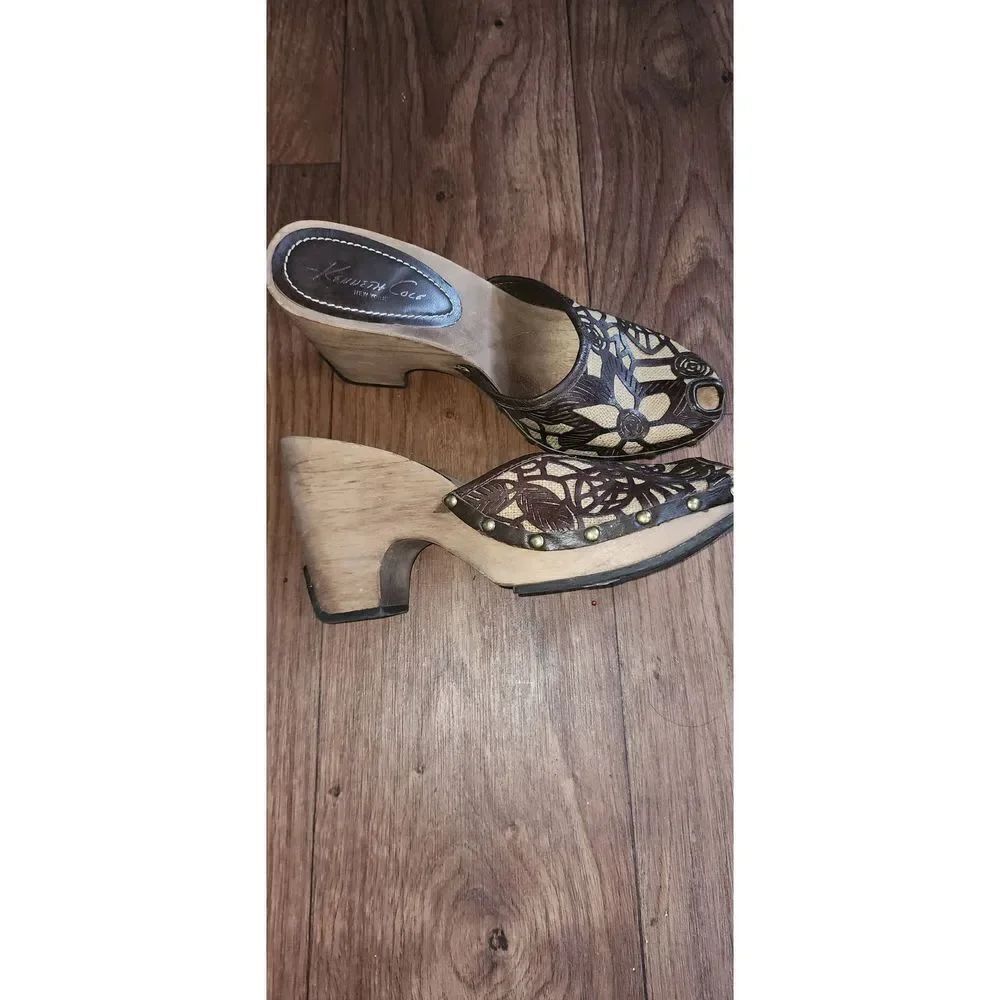 Kenneth Cole Peeptoe Clogs - Picture 4 of 8